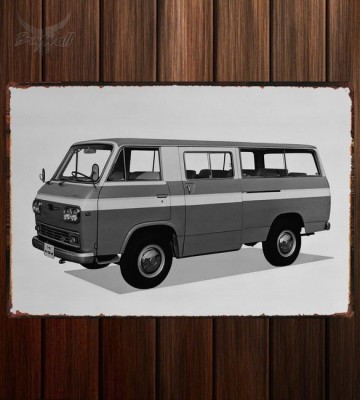 Металлическая табличка Nissan Caball Microbus (KC142)